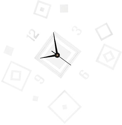DOITOOL 1stück Wanduhr Im Modernen Design Spiegel-Effekte Dekorative Wandgestaltung Für Wohnzimmer Schlafzimmer Und Büro Installieren Und Leicht