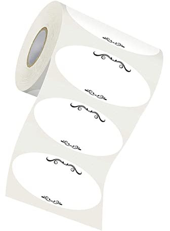 Ciieeo Adhesive Canning Label Stickers for Jar Packing Simple Self Adhesive Labels for Fragile Food Canned Items