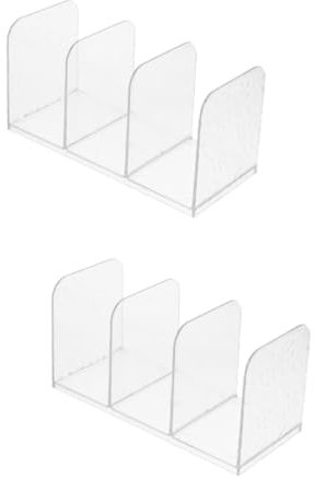 SEWACC 2 Stücke Multifunktionale Lagerung Rack Desktop Schreibtisch Buch Organizer Schreibtisch Klemme Buch Büro Decor