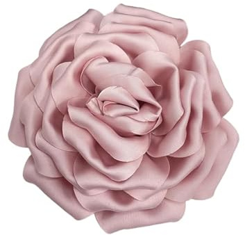 160mm Fleur De Rose En Satin De Soie Délicate Grandes Broches Extra Larges Épingles à Revers En Tissu Broche Pour Femme Fête De Mariage Banquet Robe Costume Vêtements Accessoires