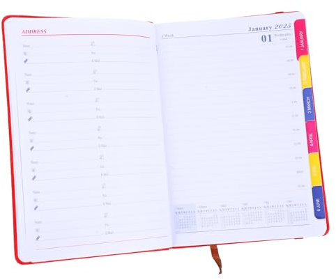 AUTSUPPL Kreatives Notizbuch Für Tägliche Planung Englisches Notizbuch Für Tage Für Haushaltsorganisation Und Persönliche Notizen Tragbar Und Stilvoll