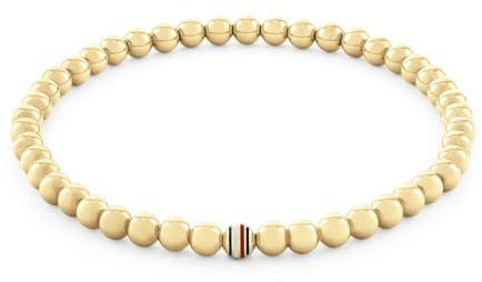 Tommy Hilfiger Jewelry Armband mit Schmuckperlen für Damen Kollektion aus Edelstahl, Gelbgold und Nelkengold