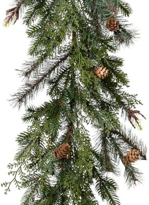 Weihnachtsdekoration Zypressenkranz mit Tannenzapfen, Länge 180 cm - Varzi il Natale seit 1956