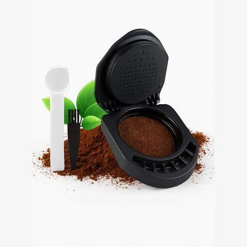 HELLOCAPS Adaptateur Réutilisable Compatible Dolce Gusto Piccolo XS Genio Infinissima Circolo Rechargeable Café Capsule Dosette Support Tiroir Accessoire Permanent Durable Écologique pour Café