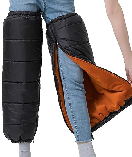 Winter Knee Protector Wheelchair Blanket 1 Pair, Warm Knee Leg Sleeve Motorcycle Pad Windproof Thermal,for Outdoor Sports Ski Snowboarding Cycling Arthritis(90-150kg)