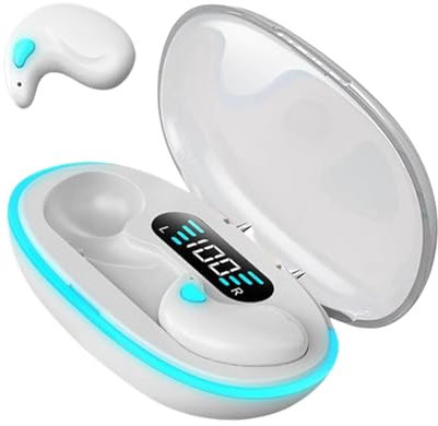 Auriculares con cancelación de ruido | Auriculares deportivos | Auriculares intrauditivos con cancelación de ruido | Auriculares inalámbricos ligeros de audio transparente, auriculares invisibles para