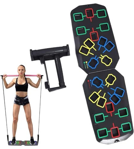 Pushup Board fitness, styrketräning, pushup-stativ, vikbar, inte slät, professionell träningsutrustning – muskelbyggningsverktyg, styrketräningsutrustning för träning