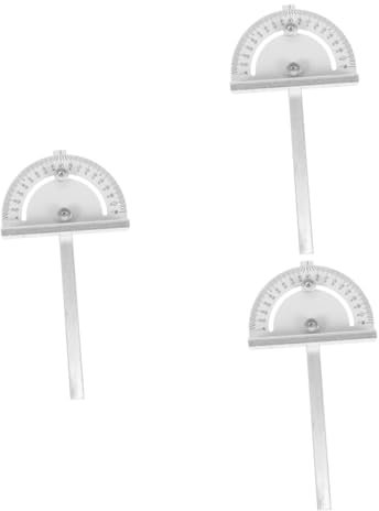 HOMSFOU 3pezzi Protractor Angolo Per Circolari Strumento Di Misura Angolare Per Falegnameria e Design Utile Per Architetti e Artisti