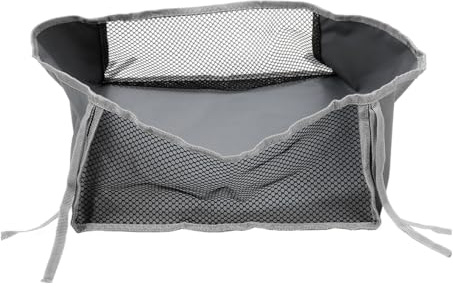 WOFASHPURET Wheelchair Storage Bag Under Seat Organizer with Large Mesh Pockets for Water Bottles Phones Rollator Walker Accessories 13.77X12.20X5.90In