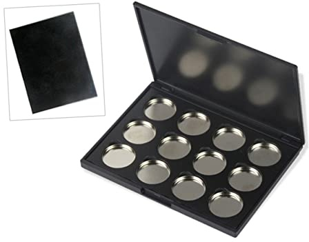 PACKOVE Lidschattenpalette Mit Löchern Magnetisches Lidschattenetui Aus Kunststoff Leer Für Diy Kosmetik Organizer Geeignet Für Lidschatten Und Puder