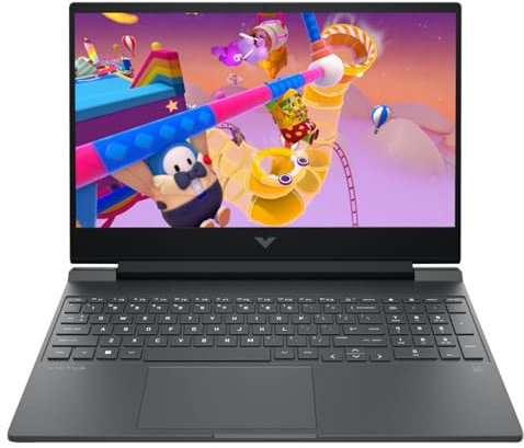 HP Victus 15-fb3000sl, Notebook, AMD Ryzen AI 7 350, 16GB RAM, 1TB SSD, Display 15.6 FHD IPS 144Hz, NVIDIA RTX 5060 8GB, Cam IR TNR 1080p, 3 Mesi di PC Game Pass Inclusi, Windows 11, Grigio