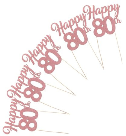 ULTECHNOVO 5 Piezas Adornos para Magdalenas y Decoraciones de Fiesta Perfectos para Celebraciones