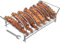 Côtelettes de barbecue grillées - Support pour barbecue avec 6 fentes | Anti-gorosion accessoire pliable pour Aherador, Barbacoa Ribitor Panier pour frotter de poulet, viande et tachet