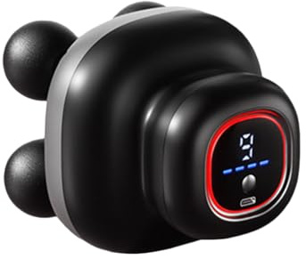 Mihauuke Massaggiatori Elettrici per la Schiena - Strumento per Massaggio Muscolare con 4 Teste - Dispositivo Elettrico Portatile Multifunzionale a 9 Velocità per Sollievo di Anca, Vita, Schiena,
