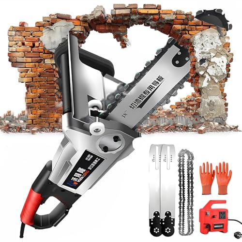 Dfdieratve Scie Chaîne électrique pour Découpe Murale, Scie à Béton 8900 W, Scie à Tronçonner électrique pour Béton, Pierre, Brique, Carrelage, Profondeur de Coupe 350 mm/480mm 480mm