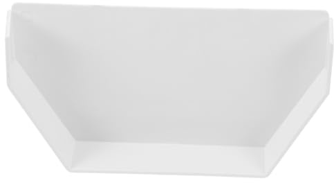 HAMPPLIES Tappo Terminale senza Giunture per Grondaia in Pvc Bianco Aspetto e Protezione per Uso Esterno e Grondaie