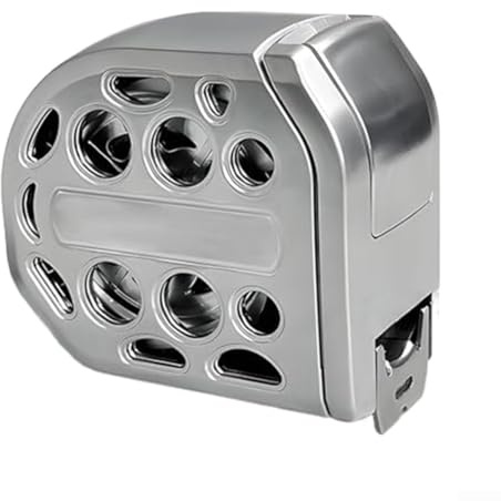 Mètre ruban portable en acier inoxydable avec base magnétique et verrouillage automatique sécurisé pour des mesures précises à l'intérieur et à l'extérieur dans différents domaines (5 m)