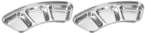 QUARKZMAN 3 Pulgadas Mini Salsera De Acero Inoxidable 2 Piezas Cuencos Para Salsas Platos Para Aperitivos Recipiente Para Condimentos Para Ensaladas Plateado