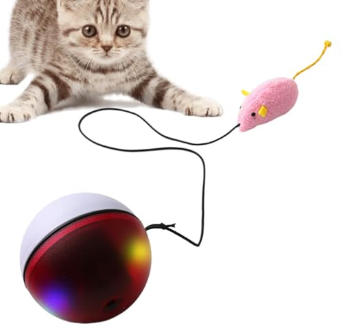 Interaktiv kattboll – smart leksak med rörelsesensor, studsboll för husdjur, hållbar, lätt underhållningsenhet för, säker, underhållande design med auto