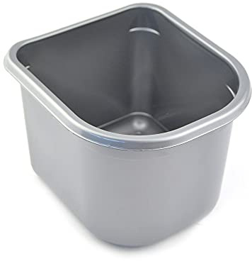 Lot de 25 demi-bac de 2,5 l pour glace grise. Dimensions : 130 x 150 x (H) 120 mm. Bac pour le transport des glaces et des aliments.
