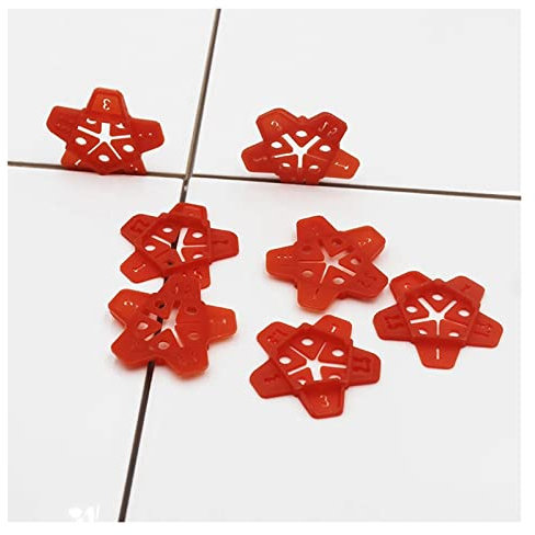 OVLIN 50pcs Cross Plastik Nahtbodenfliesen Fliesen Leveler -Einsteller Lücken Loker Wiederverwendung Qualitätswerkzeug -Werkzeugteile for Bodenbeläge