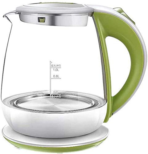 JQUAL Kettles, Glass Electric Kettle, 1.5L Temperature Control Kettle Led Light, Keep Cordless Water Boiler, Auto Off, 100% Bpa Free, Water Kettle for Coffee, Tea, Espresso/Green Anniversary