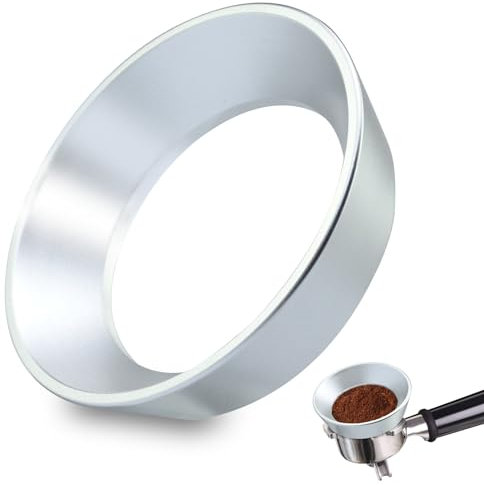 Imbuto dosatore magnetico per espresso da 54 mm, imbuto per portafiltro, imbuto per espresso in alluminio leggero, compatibile con macchine da caffè Breville da 54 mm, polvere a prova di mosche