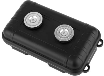 Bamyli Magnetic Key Box, Magnetic Key Holder for Undercar - Waterproof Hidden Case for Outdoor Travel, Vehicle Storage (Black)