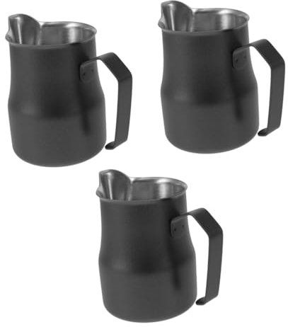 OSALADI 3pièces Pichet à Lait Acier Pour Mousse De Café Pour Latte Art Et Cappuccino Outil Multifonction Pour Et Amateurs De Café