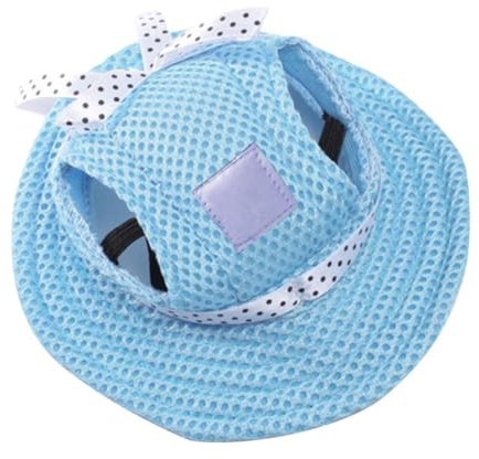 YSJCHEBS Cappello da Sole per Cani Blu, Cappello per Cani Piccolo
