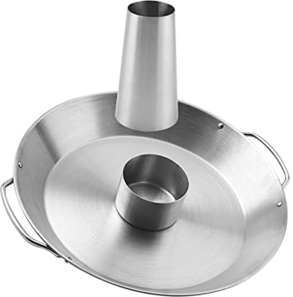 Toyvian Support De Poulet Rôti en Acier Inoxydable Carré pour Barbecue Domestique, Poêle à Poulet Grillé Argenté, Accessoire La Cuisine en Plein Air Pratique Et Facile à Nettoyer