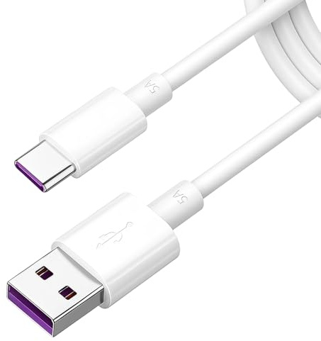NUDVMUCH Cable de carga USB Tipo C 40W SuperCharge de 2M, compatible con Huawi P30, P20, Mate 30, 20, 10, P10 Plus, para Honor 20 70 Note 10, Galaxy S8 S9 S10E