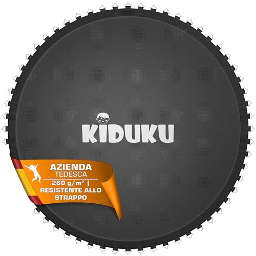 KIDUKU® Tapis de Saut pour Trampoline Ø 244, 305, 366, 427 cm | Tapis de Saut de Rechange 48-96 Oeillets | Résistant aux UV et aux intempéries | Accessoires de Rechange pour Trampoline de Jardin