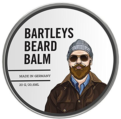 Bartley's Balsamo/cera per barba – Bartleys Premium Balsamo per barba 20 g – Cera naturale e organica per una barba curata