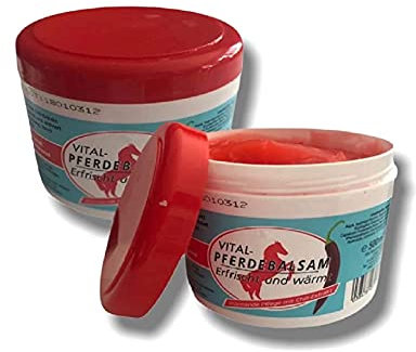 Pferdebalsam Wärmegel Pferdesalbe erfrischt & wärmt mit Chili-Extrakt 500ml 2 Stück
