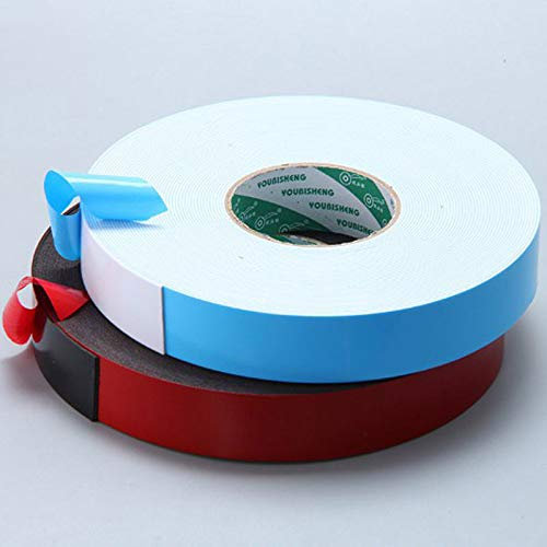 20m Foam Tape, 2PCS Double Sided Sealing Tape Waterproof Mounting Adhesive Tape for Home, Office, Workshop, LCD Repair, Electronics (30mm, Red Film Black Glue)
