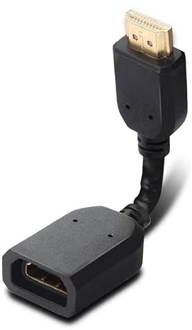 CABLEPELADO Cable Extension HDMI Macho a Hembra | Extensor HDMI | Flexible | 0,20 cm | 4K y 3D 1080P | Compatible con Google Chrome Cast, TV Stick, HDTV, PS3/4/5, Xbox360, portátil