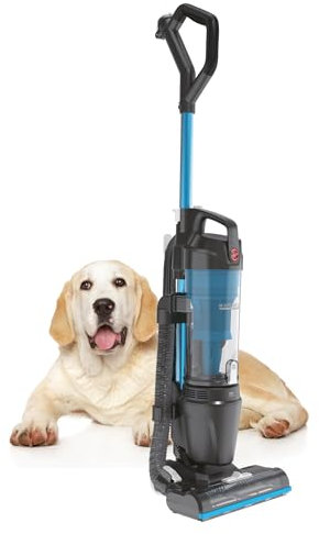 Hoover HU300 Pets Upright Vacuum Cleaner with Pet Hair Attachment, Multi-Cyclonic, Lightweight and Steerable, Washable HEPA H13 Filter, Onboard Accessories, Corded, 850w [HU300PT]