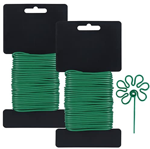 tenn well Filo da giardino da 2,8 mm, 18 m, morbido filo intrecciato per piante rampicanti, viti, arbusti e fiori (verde)