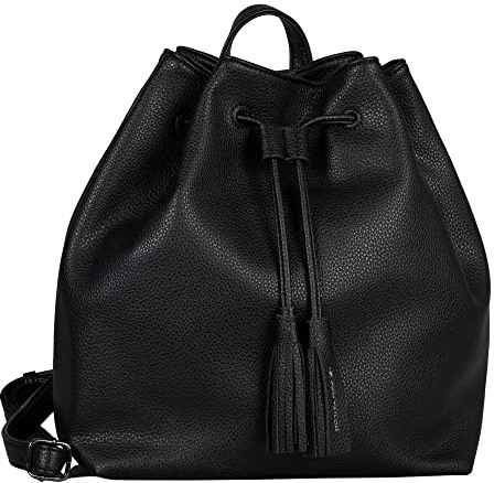 TOM TAILOR, CAMILLA, Damen, Rucksack, M, Schwarz