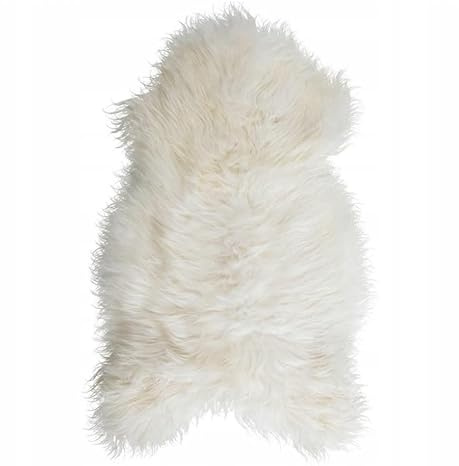 Tannery Sheepskin Schaffell Natürliche weiße isländische Teppiche, Amazing Schaffell, Schafsleder, Schafsleder Bereich, Teppiche, Teppich, Teppiche Lange Wolle (130cm/75cm)