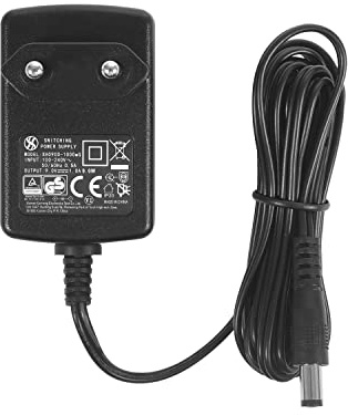 Security-01 DC 9V 1A 1000mA Netzteiladapter, Stecker 5,5 mm x 2,1 mm, Mittig Negativ, für Effektpedal