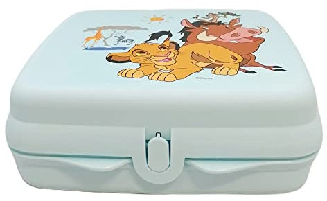 Tupperware To Go Twin Disney Lion King Leone Azzurro Ragazzi Ragazze Scuola Contenitore Kindi Twin Bambino A126 Sandwich Box ECO+