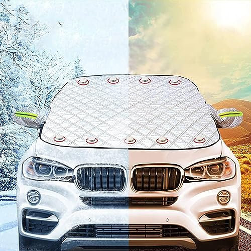 AMHIL Frontscheibenabdeckung Frostschutz, Magnetische Auto Scheibenabdeckung Winter-Windschutzscheibe Abdeckung Autoscheibenabdeckung für Ducato 2006-2022, Autozubehör