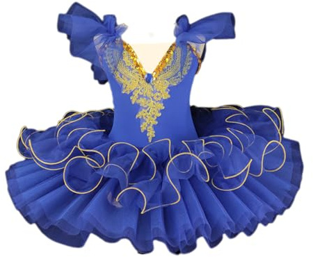 HWBZSZY Professionelles Ballett Tutu Kleid Kinder Bunt Schwanensee Ballerina Party Tanz Kostüm glänzende Pailletten Gymnastik Tanz Tanz Trikot Ballsaal Tanzbekleidung für Mädchen
