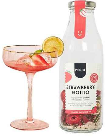 Pineut - Cocktail Strawberry Mojito - zum Sebstmischen I Cocktail Mischung I DIY Set I Geschenkidee zu Weihnachten, Geburtstag