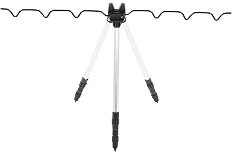 Treppiede Canna da Pesca Supporto Cucchiaino da tè Stabile ed Efficiente, Supporto da Pesca di Design Triangolare Universale adatto per Tipi di Pescatori