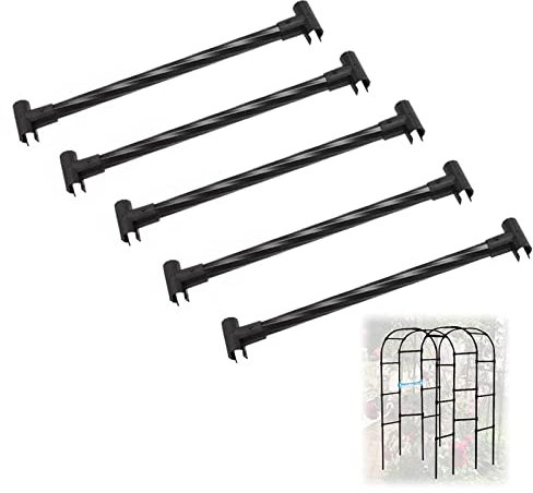 Gartenbogen, achteckiges Twist-Design, Gartenlaube, langlebig, erweiterbar, Funktionelle Spalierverbinder, Pleuelhalterungen, Verbrühungsschutz, Rohrdurchmesser 20 mm, 5 Stück, 40 cm