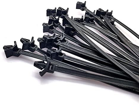 Colliers de câblage auto-verrouillables Zip, Colliers de serrage, colliers de serrage zippés 500 pièces for montage sur voiture, colliers de serrage en nylon amovibles, clips de fixation de câble, col