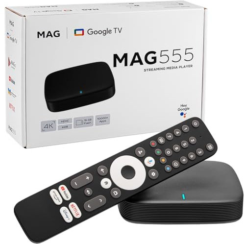 MAG 555 Original Infomir & hb-digital 4K Set Top Box Multimedia Player Internet TV Receiver UHD + cavo HDMI